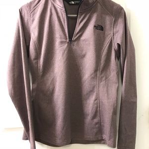 Purple North face 3/4 zipper Sweater!